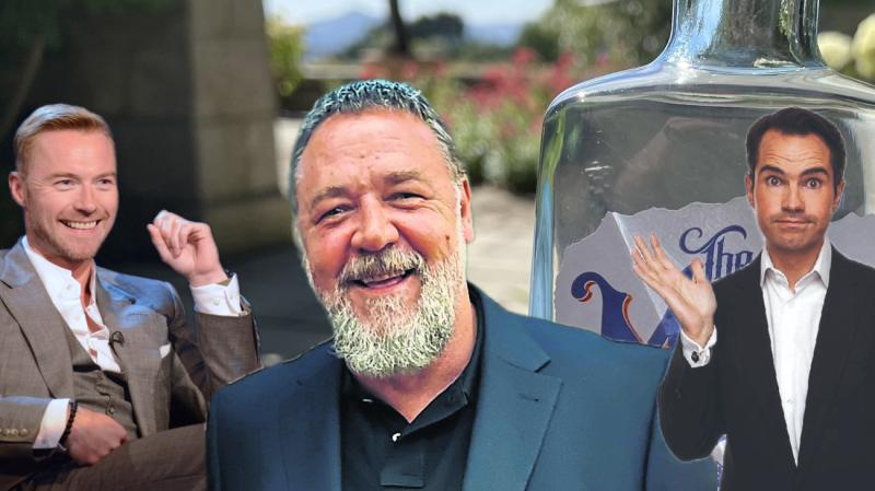 A-list celebrities Jimmy Carr, Russell Crowe and Ronan Keating will visit Donegal