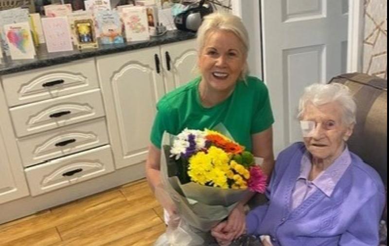 Carlow woman celebrates a huge milestone, her 105th birthday!