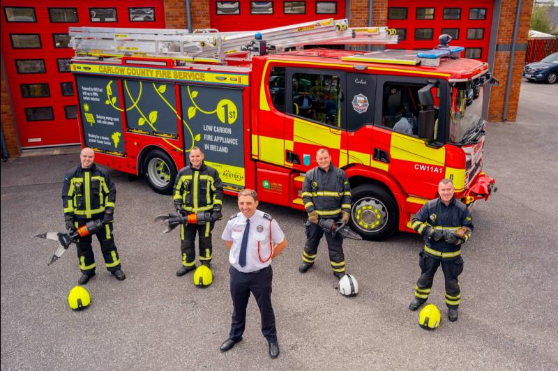 'Greenest fire appliance in Ireland' Ireland's first fire engine of its type launched in Carlow