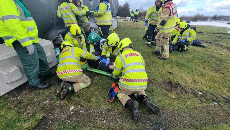 Emergency services workers put to the test with staged plane crash scenario on Carlow boarder