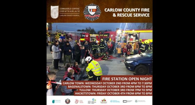 Fire Services Carlow holding open nights at Stations across the County 