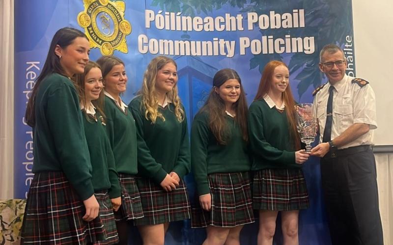 Carlow students pick up Garda award for 'Alarm on the Farm' initiative