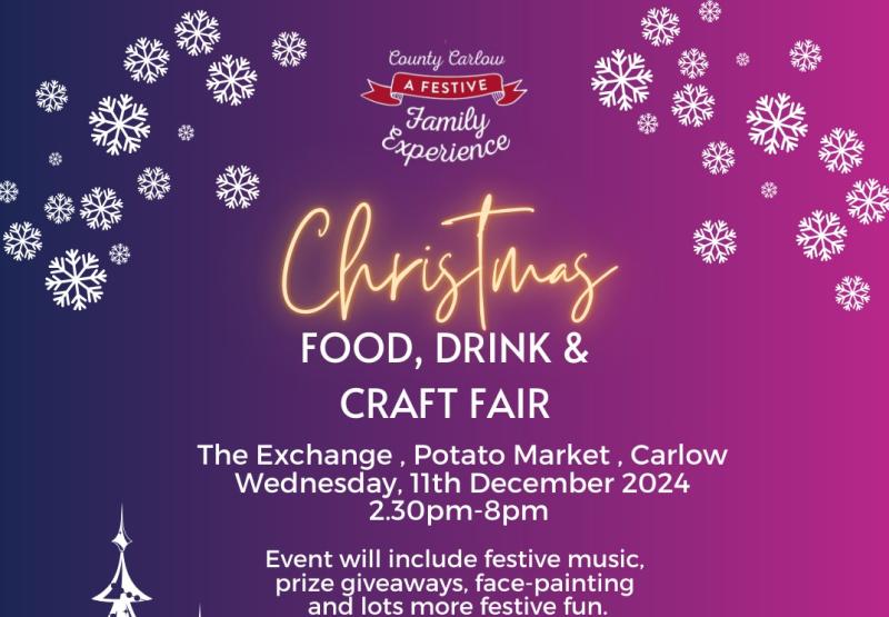 WHAT'S ON: Christmas Food, Drink, and Craft Fair coming to County Carlow