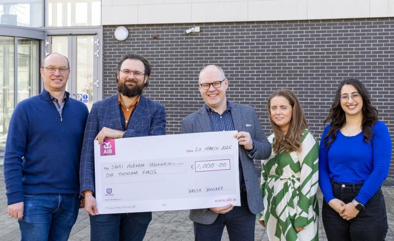 Student at the Carlow campus of SETU receives Walsh Whiskey bursary award