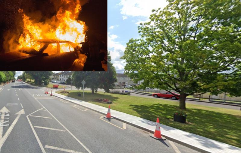 Two men attempted to escape incident in Carlow estate before flaming car sets them alight