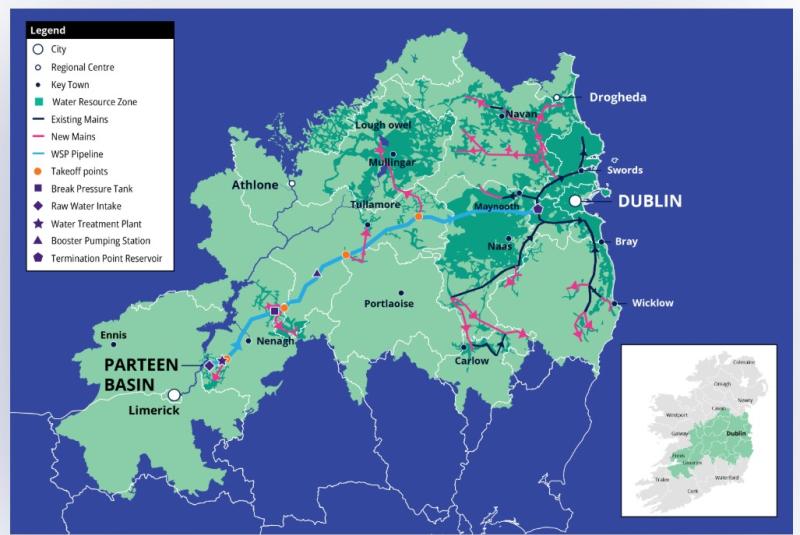 How the new Shannon water pipeline to Dublin could benefit homes in Carlow 