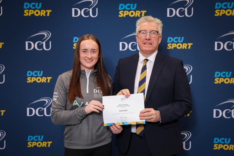 Carlow pride as talented local runner receives coveted DCU sports scholarship