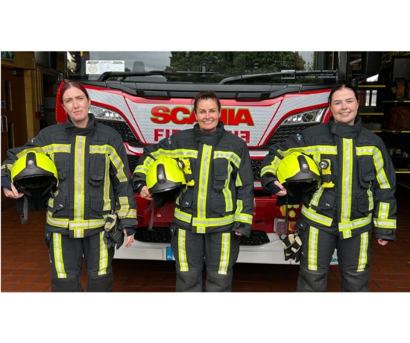 Meet Geraldine, Madeline and Tegan; the first women to join Carlow fire stations