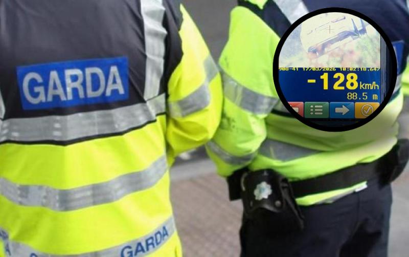 Carlow driver arrested after being caught doing almost double the speed limit