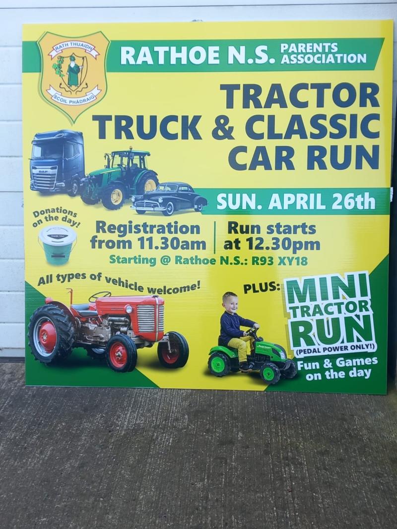 Carlow school hosting a fundraiser tractor run with new for 2026 mini tractor run 
