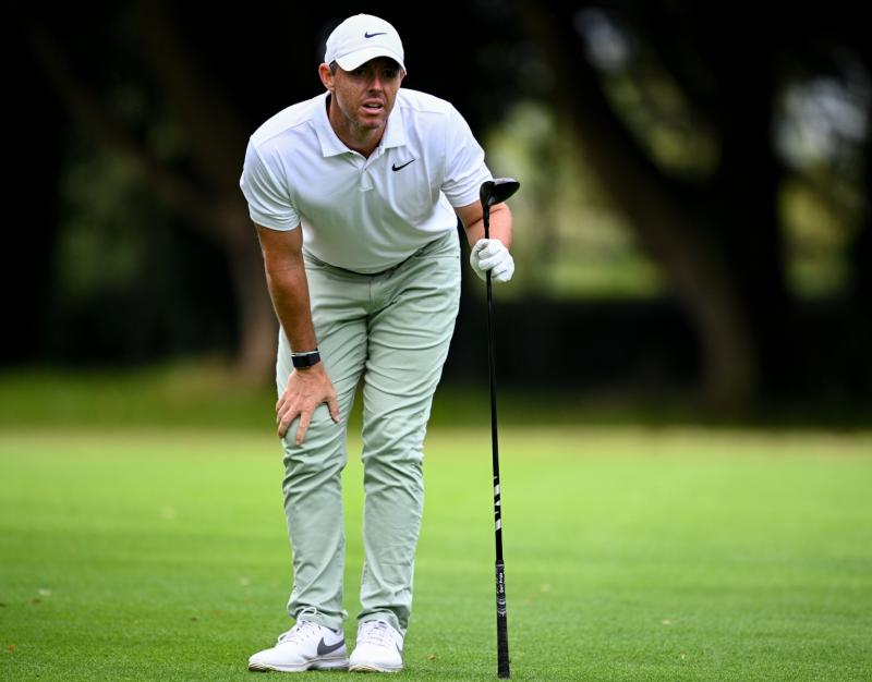 You can move now!' Rory McIlroy's ball lands in spectator's lap			