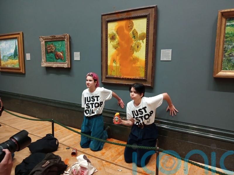 Pair accused of criminal damage to frame of Van Gogh’s Sunflowers due in court