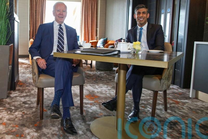 White House rejects claims Biden is anti-British as he meets Sunak in Belfast