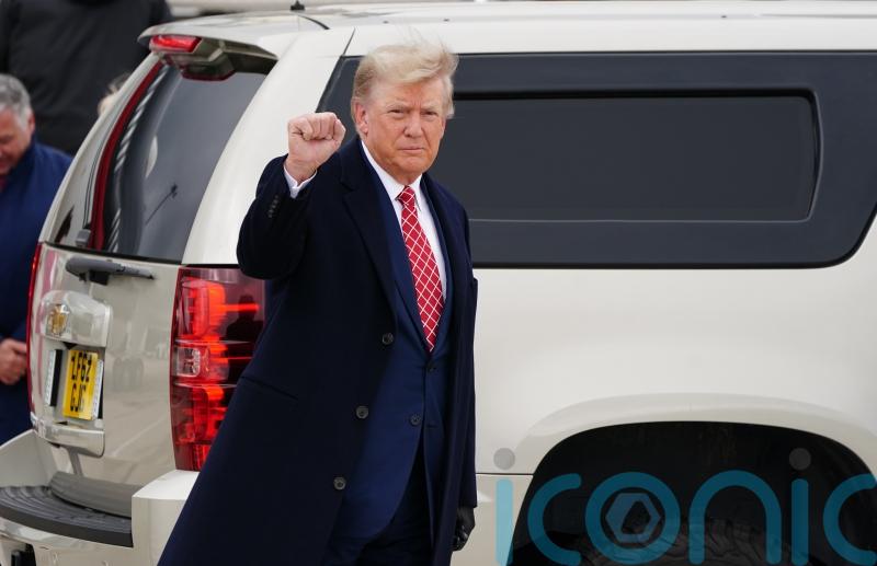 It’s great to be home, says Trump as he arrives in Scotland