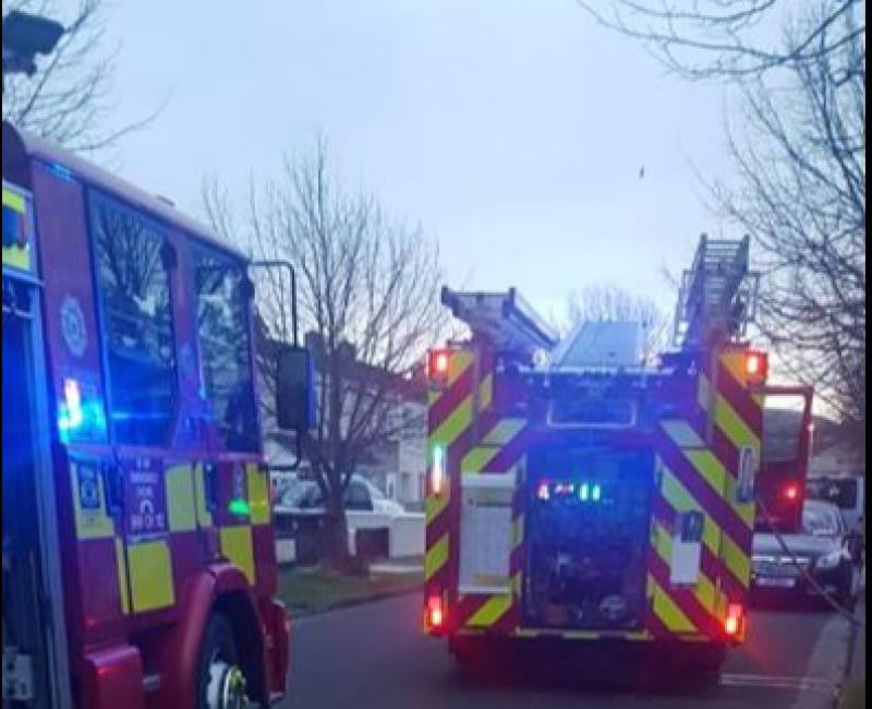Bagenalstown Fire Brigade battle large wildfire at Mount Leinster in Carlow 